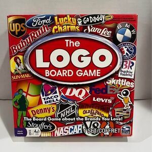 THE LOGO BOARD GAME PRACTICALLY NEW MOST CARDS ARE SEALED STILL